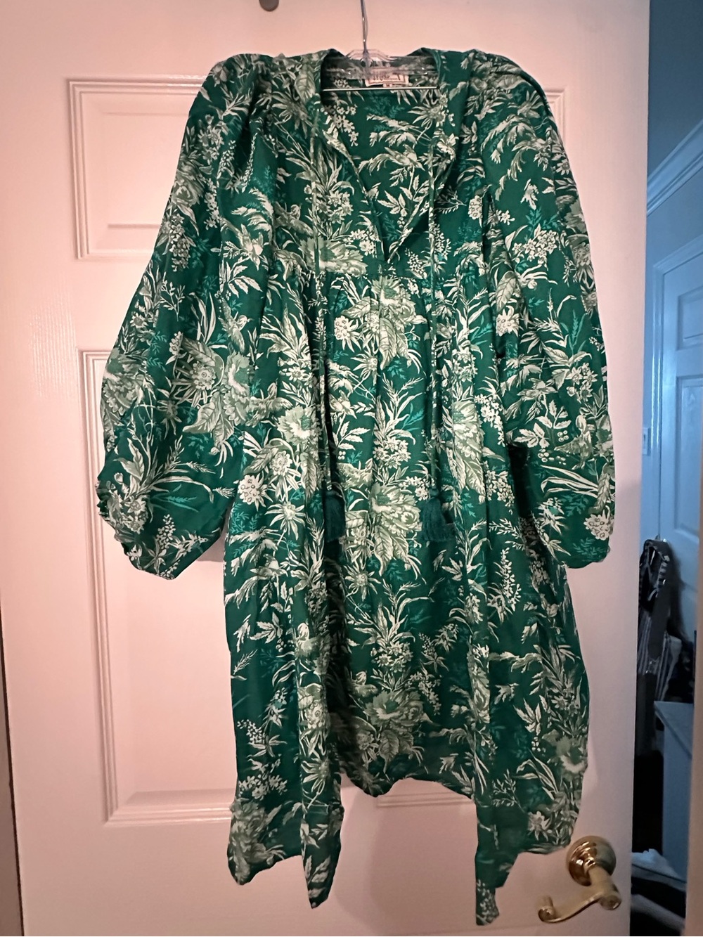 Mille Green Floral Boho Tunic Dress